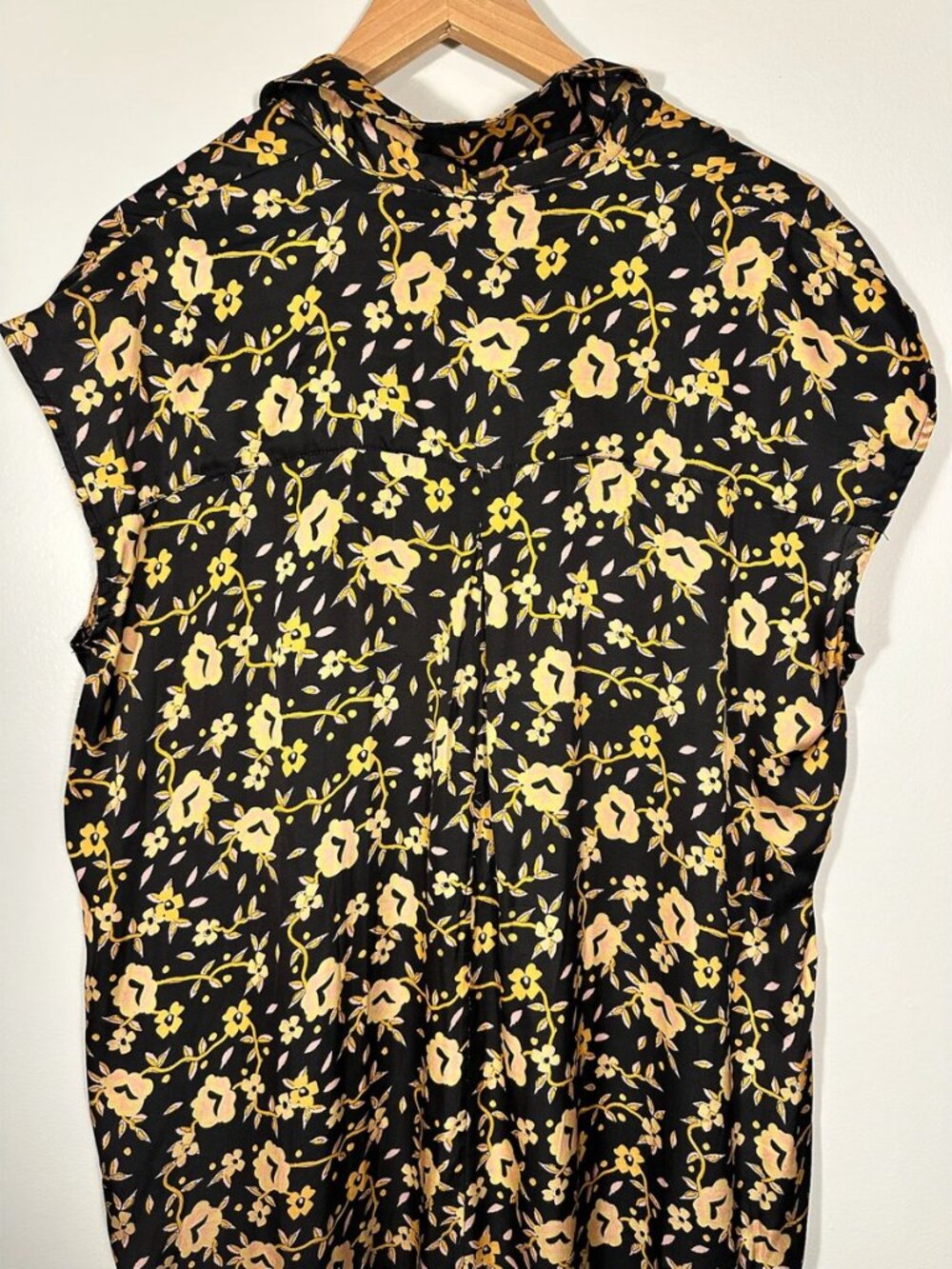 No.6 Store Black Floral Silky Maxi Dress L - Picture 4 of 6